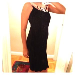 Black dress with neck detail