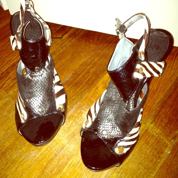 SOLD: Zebra high heels