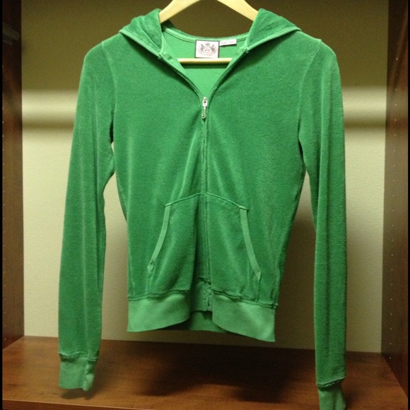 Army Green Juicy Couture Terrycloth Jacket