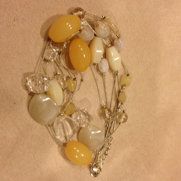 Free gift @mayu**Soft Yellow & ivory tone necklace - Picture 3 of 3
