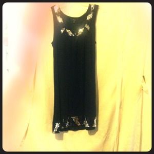 Black sequined dress