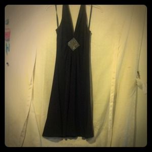 Brown halter dress