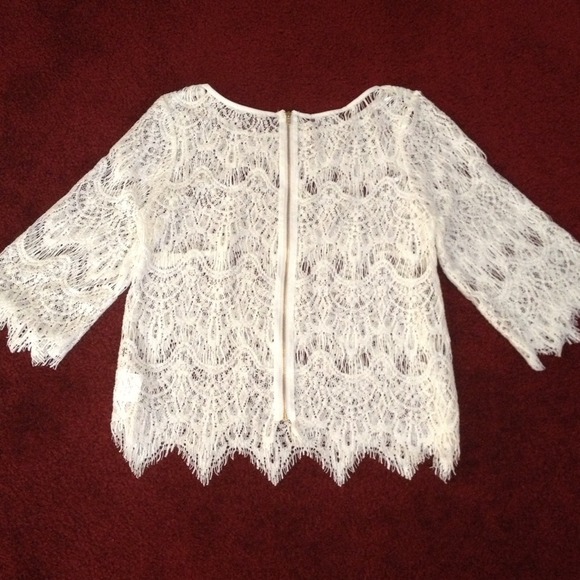 Brand New Lace Top: Black or White available - Picture 2 of 4