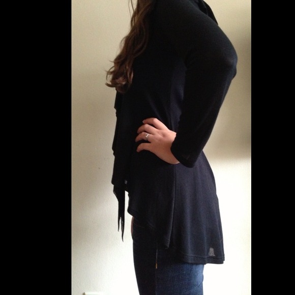 High low style ruffle shirt