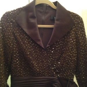 Tadashi 2 piece jacket top and skirt