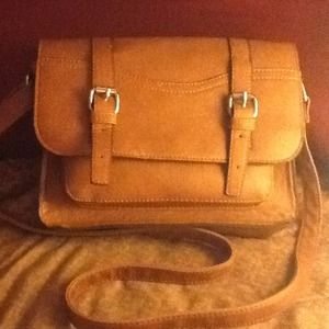 Brown purse.