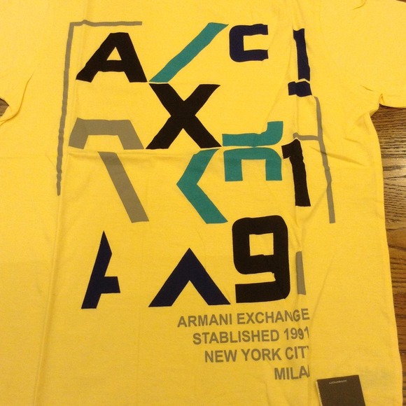 Men's A/X ARMANI EXCHANGE t-shirt size M - Picture 2 of 4