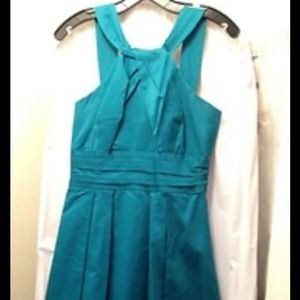 David's bridal teal bridesmaid dress