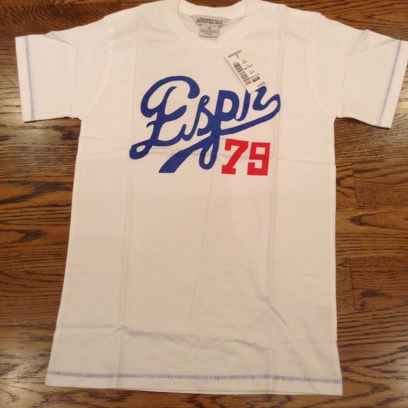 Men's AEROPOSTALE white t-shirt. Size M - Picture 1 of 3