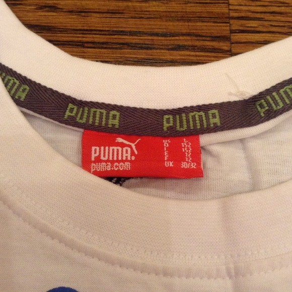 Men's white PUMA t-shirt. Size L - Picture 4 of 4
