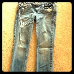 Size 0 super skinny Hollister destroyed jeans!!!!