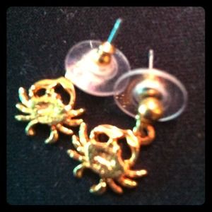 SOLD Cute crab earrings!
