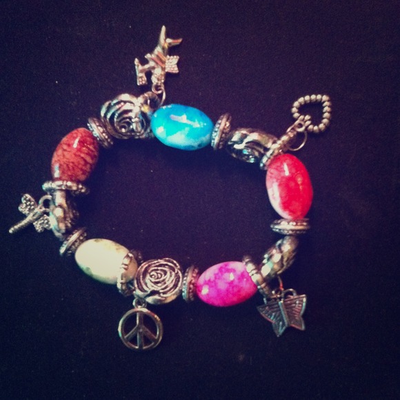 SOLD Multicolored charm bracelet