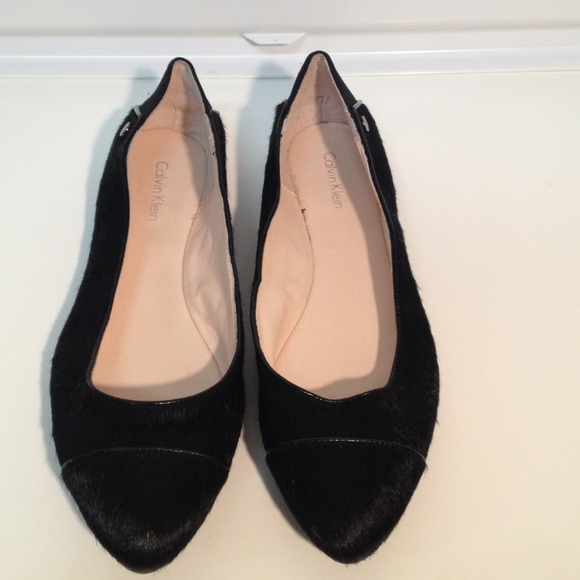 SOLD Calvin Klein Haircalf Flats