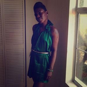 Emerald Green Halter Dress