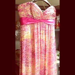 BCBG Strapless Floor length Dress