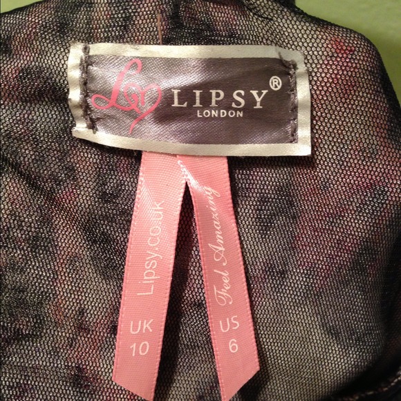 Lipsy Strapless Pleated Dress size 6 - Picture 4 of 4