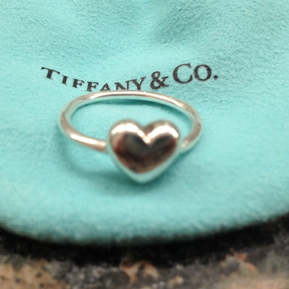 Tiffany & co silver heart ring