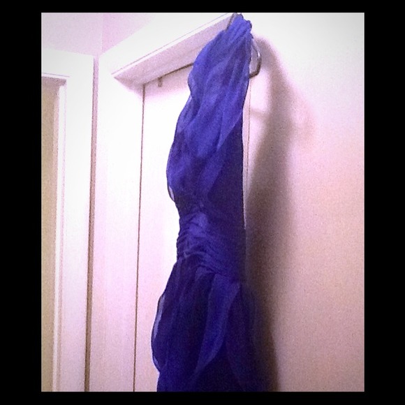 Empire blue bubble dress