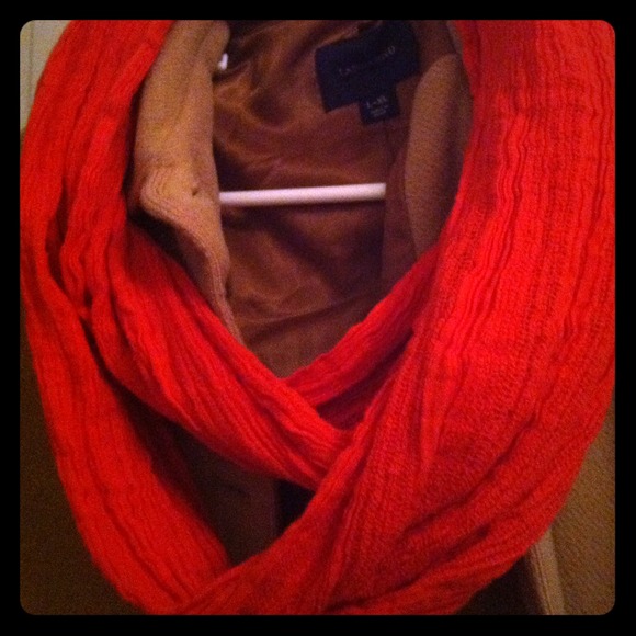 Old Navy Bright Poppy Colored Infinity Scarf