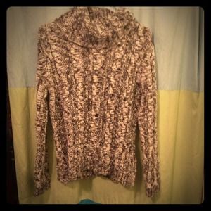 Black and white wool sweater.