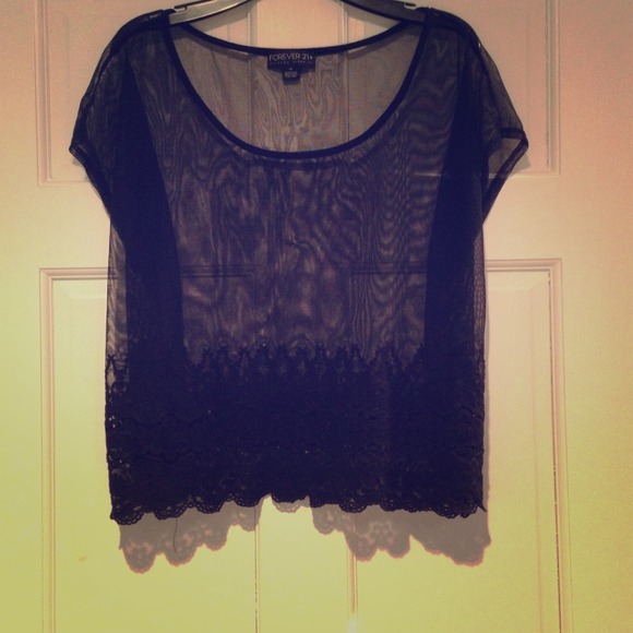 Mesh Top with Lace SOLD