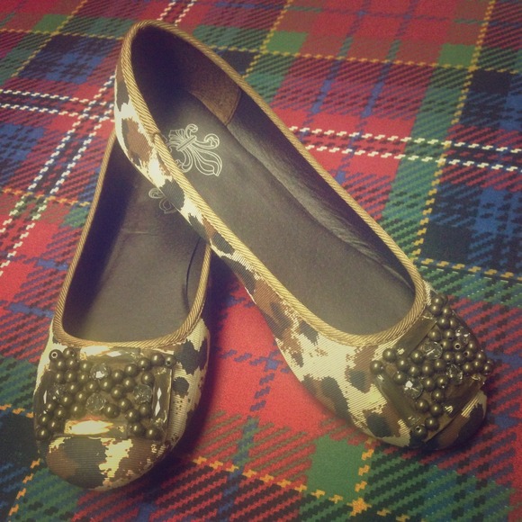 Animal print flats