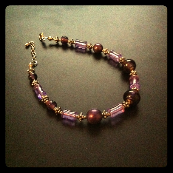 Purple Beaded Bracelet