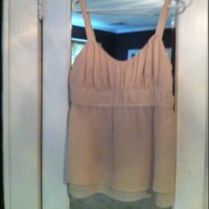 Beautiful dressy tank in cream