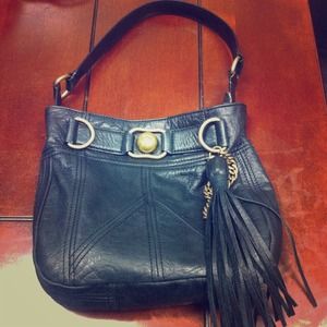 AUTHENTIC JUICY COUTURE black leather purse