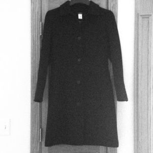 J.Crew black lady day coat with thinsulate size 6