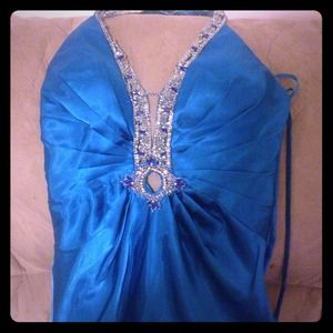 Long blue formal dress. Make an offer!