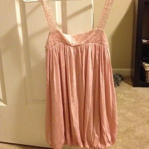 Light Pink Sequined Top