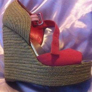 Wild pair wedges RESERVED with black wedges