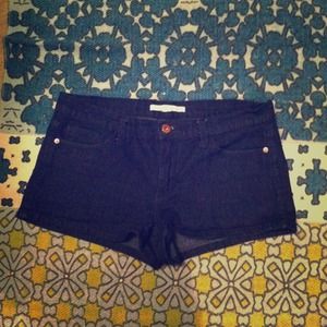 Dark denim jean shorts