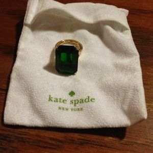 Emerald Kate Spade Ring