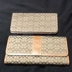 RESERVED.   Coach wallet with checkbook