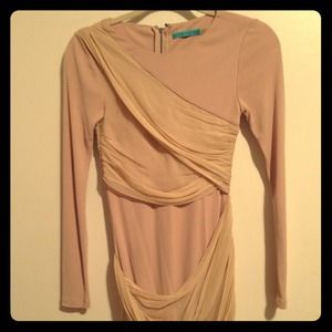 alice + olivia long sleeve goddess dress