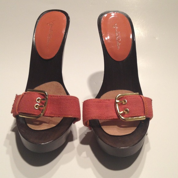 Orange Platform Sandal