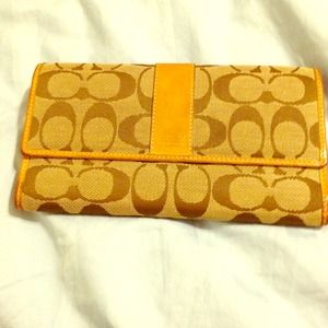 Authentic coach wallet