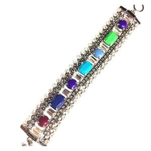 💢RESERVED💢Silver Juicy Multi-Colored Bracelet