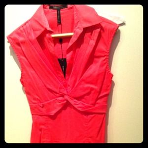 NWT BCBG Maxazria Coral Sleeveless Shirt XS