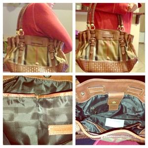 Authentic Burberry Top Handle Handbag