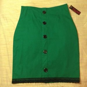 Rock Steady High Waist Pencil Skirt