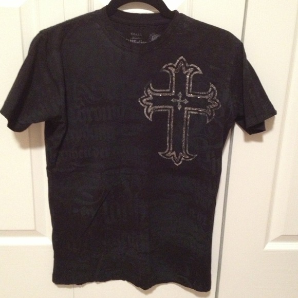 Men/boy Affliction Graphic T-shirt