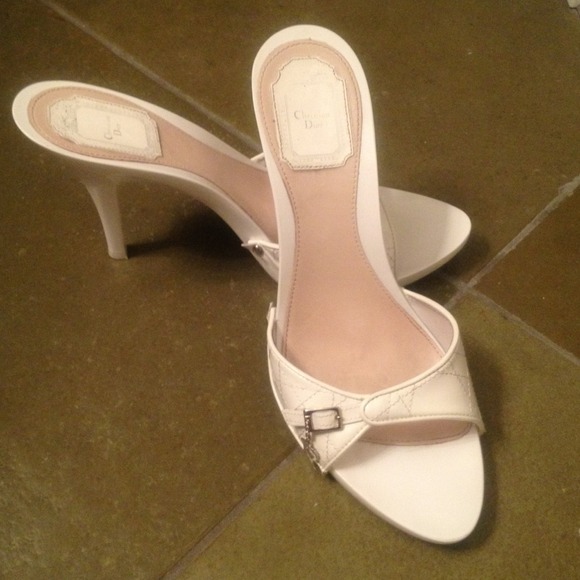 Just Reduced Christian Dior White Sandals