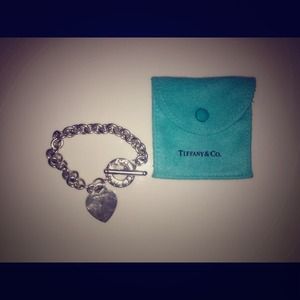 Tiffany & Co. Heart Tag Toggle Bracelet 7.5"