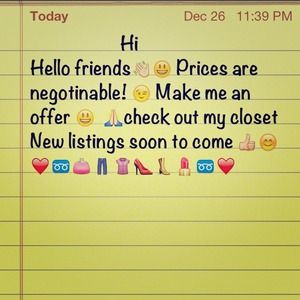 Cute clothes, nagotianable prices, bundle deals 😃