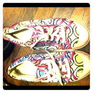 Coach shoes- sneakers- worn with love