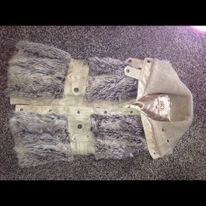 Buckle brand fur and leather vest. SO CUTE!!!